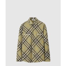 [BURBERRY-버버리]체크 울 블렌드 오버셔츠 80764701