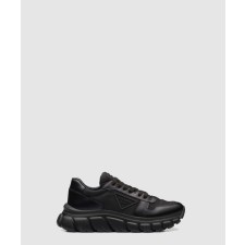[PRADA-프라다]프라다 리나일론 및 브러쉬드 가죽 스니커즈 2EE366