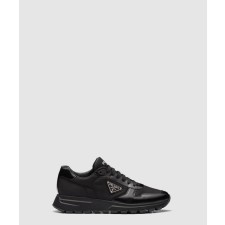 [PRADA-프라다]프라다 리나일론 및 브러쉬드 가죽 스니커즈 2EE366