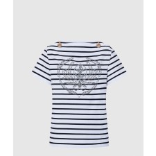 [LOUIS VUITTON-루이비통]스트라이프드 앵커 티셔츠 1AFMU3