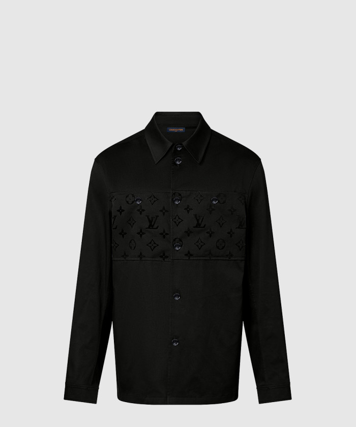 [LOUIS VUITTON-루이비통]플록드 캐주얼 코튼 오버셔츠 1AFA81
