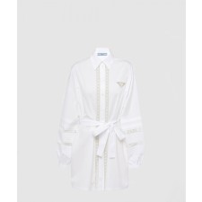 [PRADA-프라다]인타르시아 포플린 드레스 P3H89R