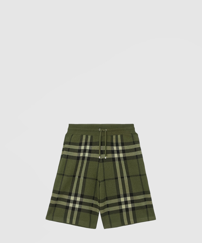 [BURBERRY-버버리]체크 실크 울 쇼츠 80431561