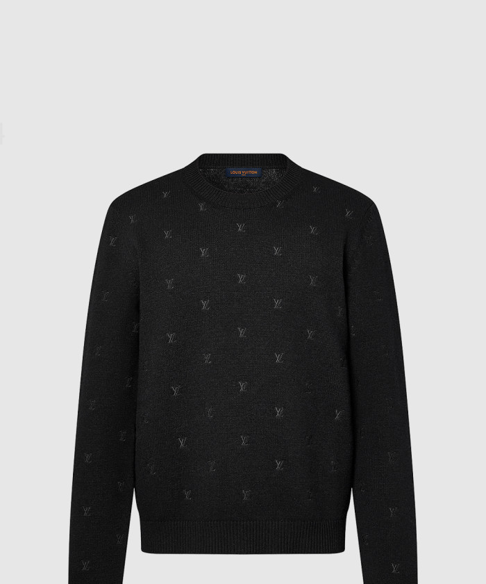 [LOUIS VUITTON-루이비통]엠브로이더드 시그니처 메리노 크루넥 1AFIXC