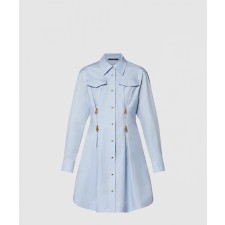 [LOUIS VUITTON-루이비통]지퍼 웨이스트 셔츠 드레스 1AFDF7