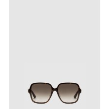 [GUCCI-구찌]로우 노즈 브릿지 핏 직사각형 선글라스 ‎706690