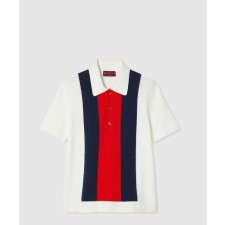 [GUCCI-구찌]코튼 혼방 테리 니트 폴로 셔츠 784652