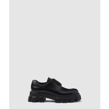 [PRADA-프라다]모놀리스 브러시드 가죽 레이스업 슈즈 2EE356