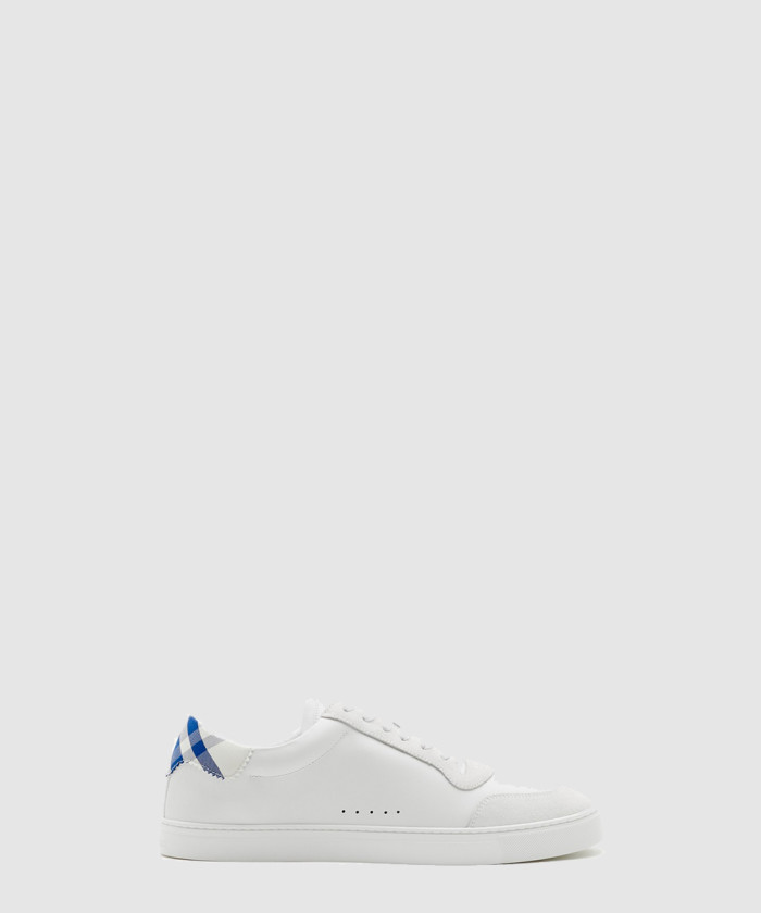 [BURBERRY-버버리]레더 체크 코튼 스니커즈 80778571