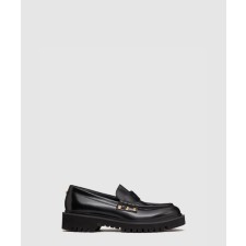 [VALENTINO-발렌티노]락스터드 송아지 가죽 로퍼