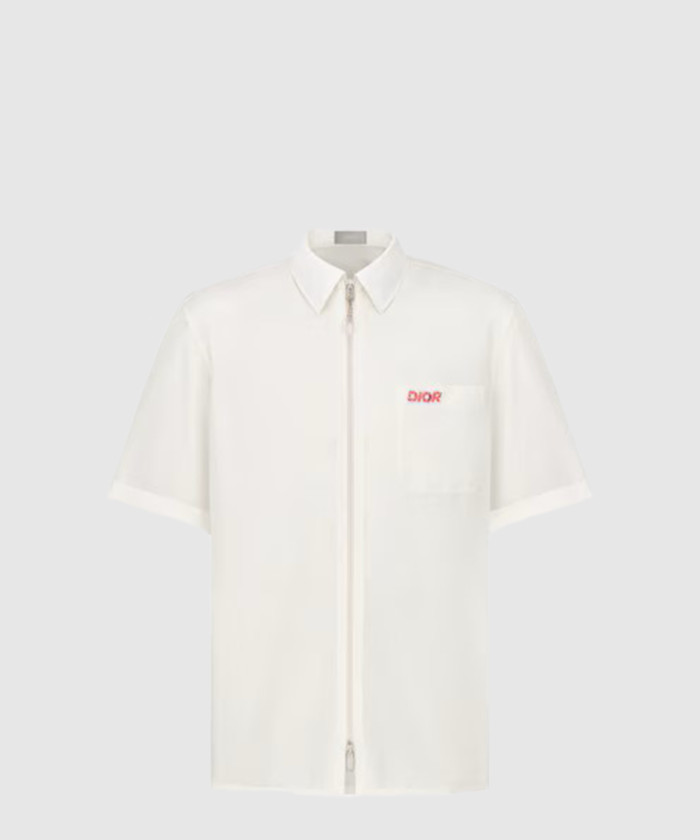 [DIOR-디올]반소매 지퍼 셔츠 483C5