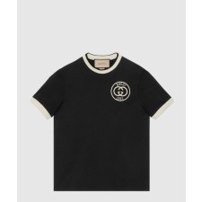 [GUCCI-구찌]자수 코튼 저지 티셔츠 756596