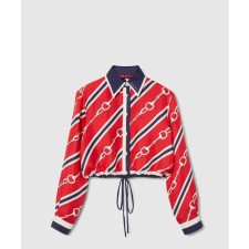 [GUCCI-구찌]홀스빗 프린트 실크 셔츠 791840