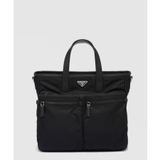 [PRADA-프라다]리나일론 및 가죽 토트백 2VG860