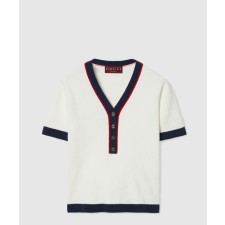 [GUCCI-구찌]스트레치 리브 코튼 탑 785328