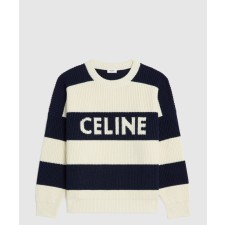 [CELINE-셀린느]오버사이즈 스웨터 스트라이프 코튼 2ADCW4