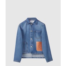 [LOEWE-로에베]아나그램 레더포켓 데님 자켓