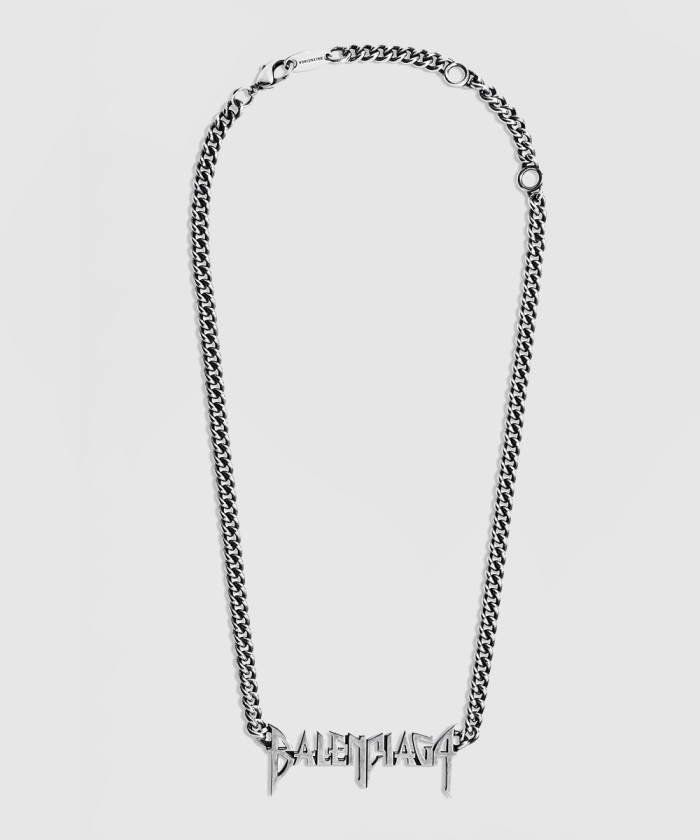 [BALENCIAGA-발렌시아가]타이포 메탈 목걸이 787781
