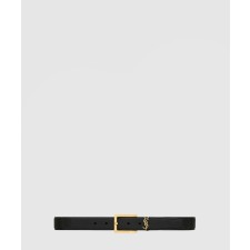 [SAINT LAURENT-생로랑]그레인 램스킨 소재의 벨트 789588
