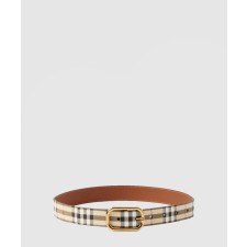 [BURBERRY-버버리]체크 레더 벨트 80660591