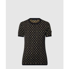 [LOUIS VUITTON-루이비통]모노그램 자카드 니트 톱 1AAG8U