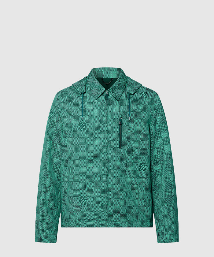 [LOUIS VUITTON-루이비통]프린티드 나일론 후디드 윈드브레이커 1AFQD4