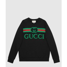 [GUCCI-구찌]로고 자수 라운드 맨투맨 티셔츠 469250
