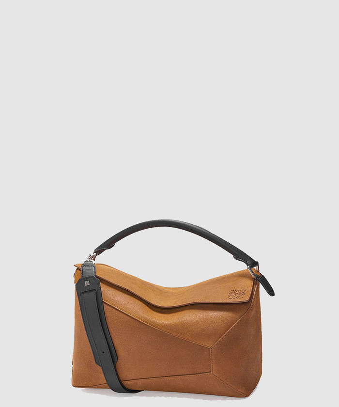 [LOEWE-로에베]빅 사이즈 누벅 퍼즐 클러치