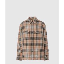 [BURBERRY-버버리]체크 빈티지 울 코튼 자켓 80438391