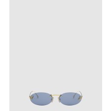 [FENDI-펜디]First Crystal 오벌 선글라스 FOL043