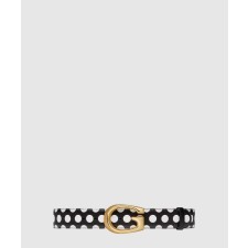[GUCCI-구찌]G버클 도트 벨트 709954