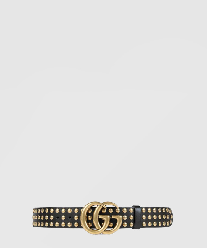 [GUCCI-구찌]더블지버클 스터드벨트 409402