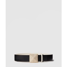 [VALENTINO-발렌티노]원 스터드 리버시블 유광 송아지 가죽 벨트