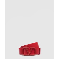[VALENTINO-발렌티노]브이로고 로고가 있는 가죽 벨트