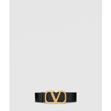 [VALENTINO-발렌티노]유광 송아지 가죽 브이로고 시그니처 리버시블 벨트
