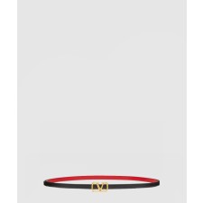 [VALENTINO-발렌티노]브이로그 시그니처 유광 송아지 가죽 양면 벨트