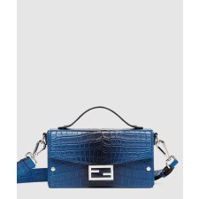 [FENDI-펜디]소프트 트렁크 바게트 블루 그라데이션 크로코다일백 7VA565