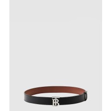 [BURBERRY-버버리]레더 리버시블 TB 벨트 80525301