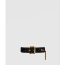 [SAINT LAURENT-생로랑]사각 체인 버클 벨트 640570