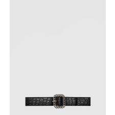[SAINT LAURENT-생로랑]악어 사각 체인 버클 벨트 640567
