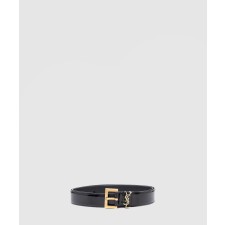 [SAINT LAURENT-생로랑]매끄러운 가죽 벨트 634437