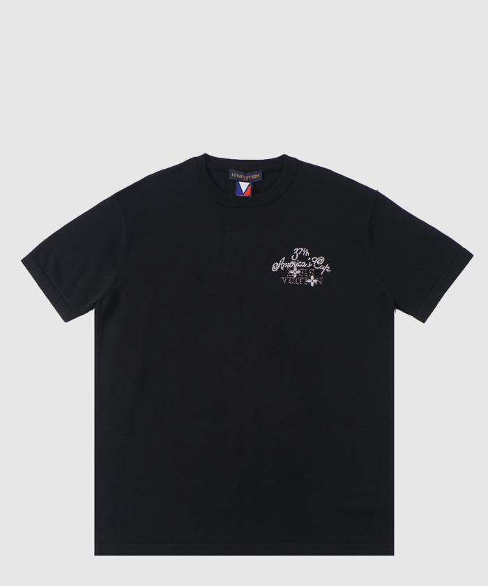 [LOUIS VUITTON-루이비통]엠벨리시드 쇼트 슬리브드 코튼 크루넥 1AFVS9