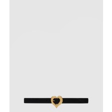 [SAINT LAURENT-생로랑]포니 이펙트 가죽 하트 모양 벨트 650322