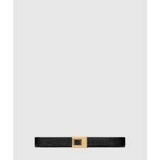 [SAINT LAURENT-생로랑]악어 엠보 가죽 버클 협벨트 658518