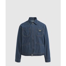 [PRADA-프라다]라이트 데님 지퍼 재킷 GEB255