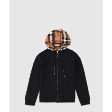 [BURBERRY-버버리]첵 후드 코튼 후디드 탑 80558681