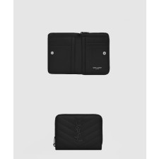 [SAINT LAURENT-생로랑] 컴팩트 지퍼 어라운드 지갑 668288