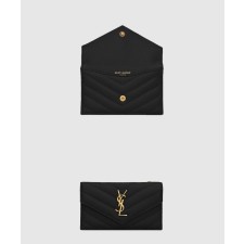 [SAINT LAURENT-생로랑]CASSANDRE MATELASSÉ FRAGMENTS 플랩 카드 케이스 612808