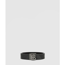 [BURBERRY-버버리]체크 레더 리버시블 TB 벨트 80653391