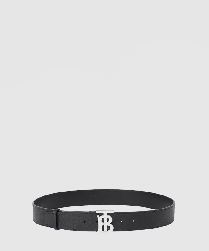 [BURBERRY-버버리]체크 레더 TB 벨트 80666511